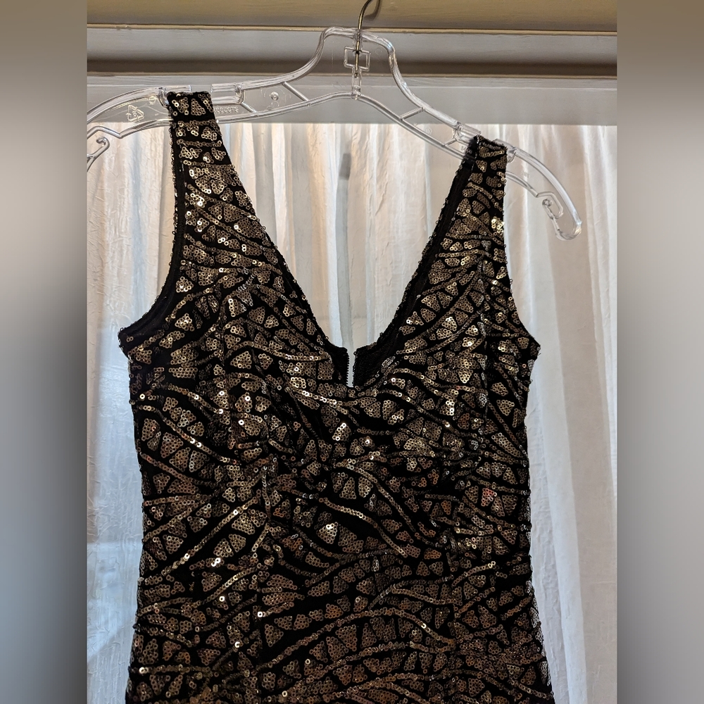 Like new Tatyana black and silver sequins dress XS. - Picture 2 of 5